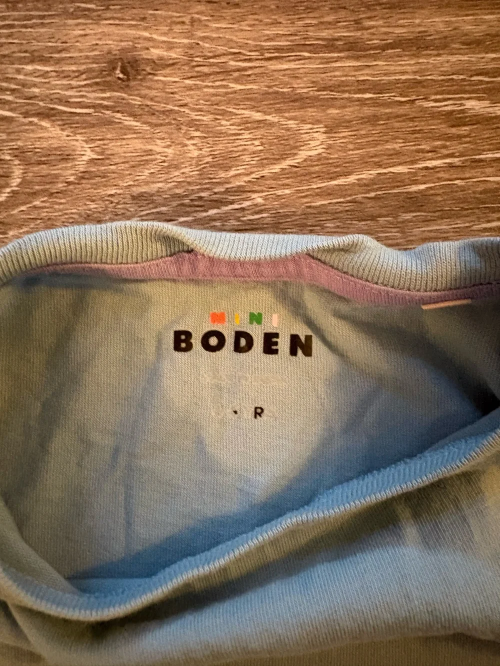 Mini Boden Blue Camper Van Graphic Tee with Red and Yellow Accents